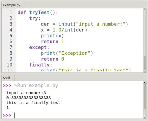 Try Catch Except Finally Python