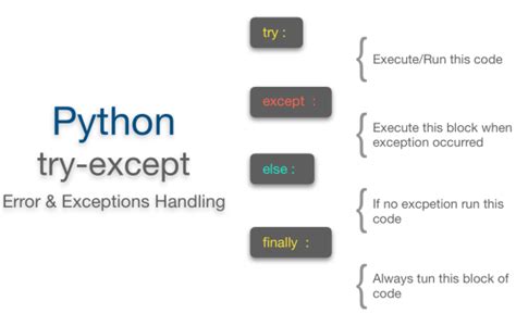 try except python print error type