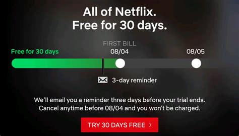 try netflix 30 days