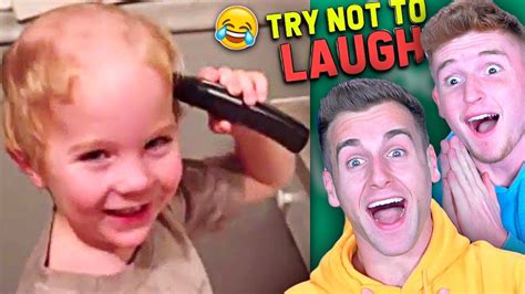 try to not to laugh videos