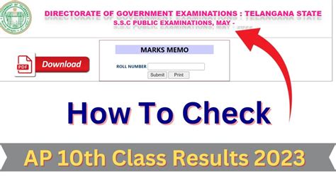 ts class 10th results 2023 date