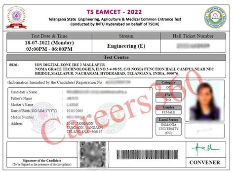 ts eamcet hall ticket download 2021 online