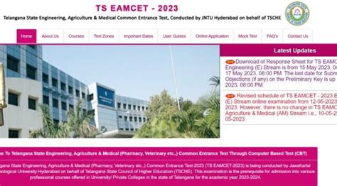 ts eamcet results 2023 official website