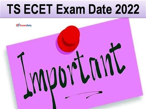 ts ecet 2022 exam date and time