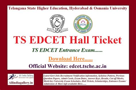 ts edcet 2023 hall ticket download
