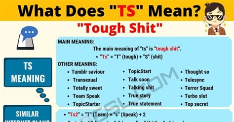 ts meaning in text slang