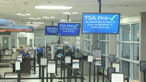 tsa precheck des moines