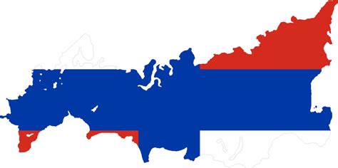 tsardom of russia flag map