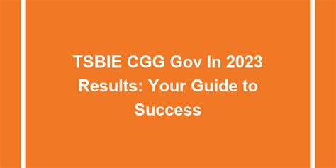 tsbie cgg gov in results