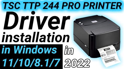 tsc printer ttp 244 pro software and driver