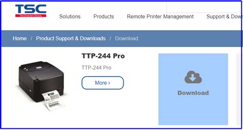 tsc ttp-244 pro printer driver download