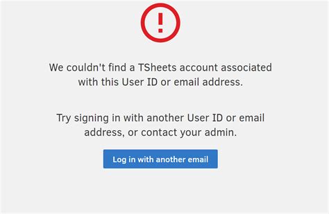 tsheets intuit login issues