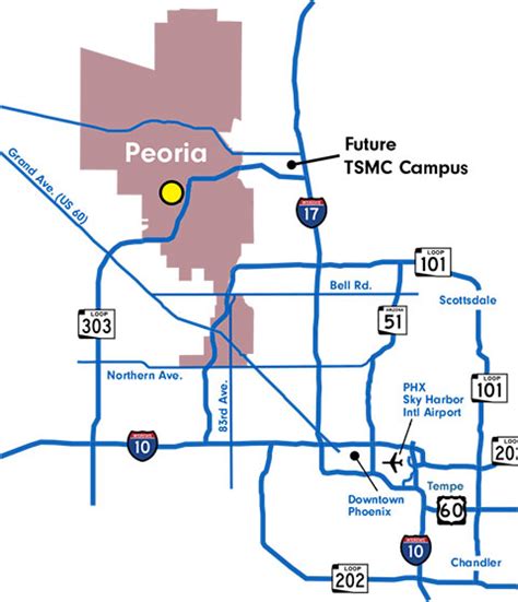 tsmc arizona fab location map