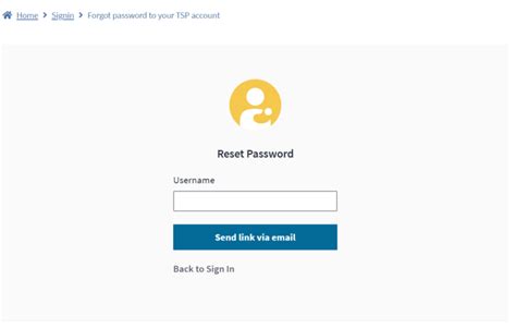 tsp login account full site