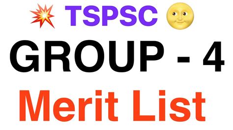 tspsc group 4 merit list