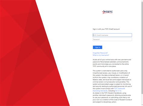 tstc portal login