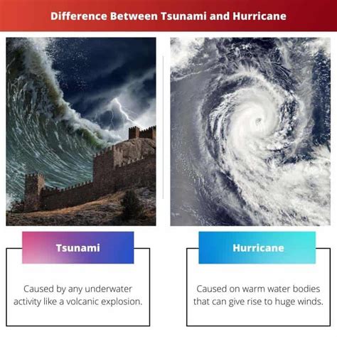 tsunami and hurricane difference