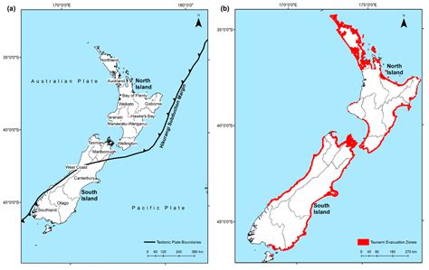 tsunami risk map nz