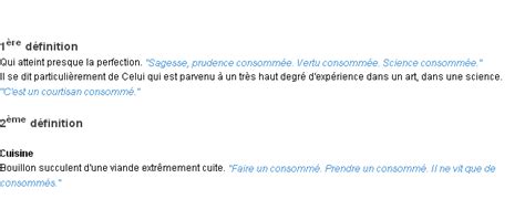 Tu Consomme Definition