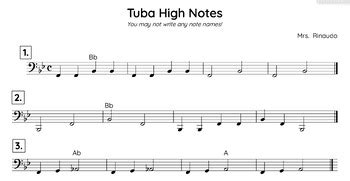 Tuba High Notes