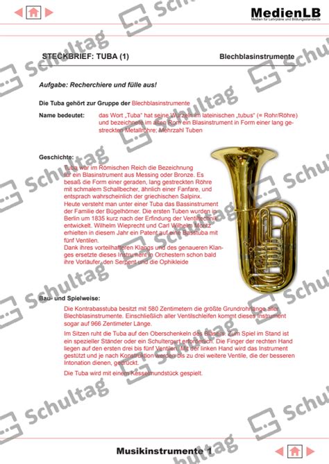 Tuba Instrument Steckbrief