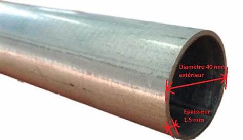 tube acier galvanisé 40 mm épaisseur 3 mm pour store
