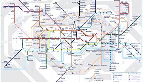 Large detailed tube map of London city. London city large