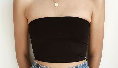 Ciela Tube Top (grey) Tube top outfits, Crop top with