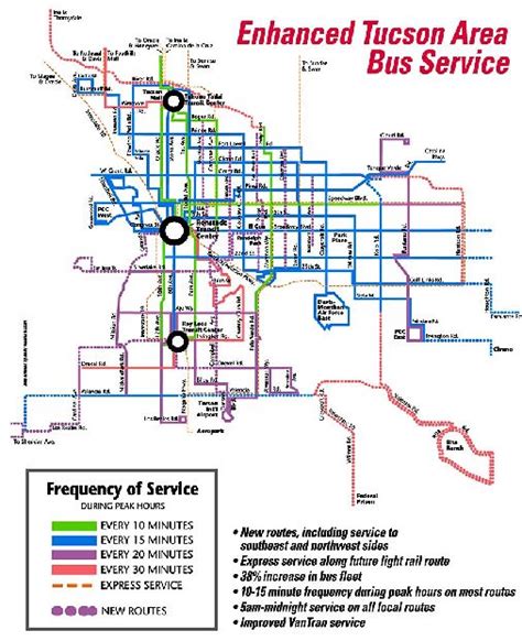 Tucson Bus Map
