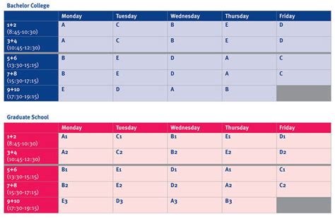 tue lecture hours