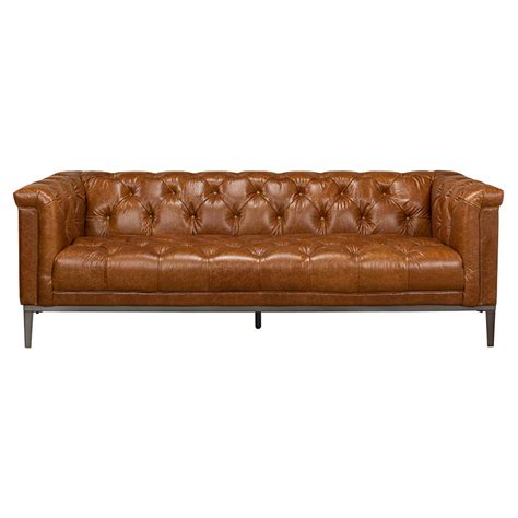 Review Of Tufted Leather Sofa Modern New Ideas