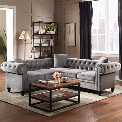Review Of Tufted Sectional Sofa On Sale New Ideas
