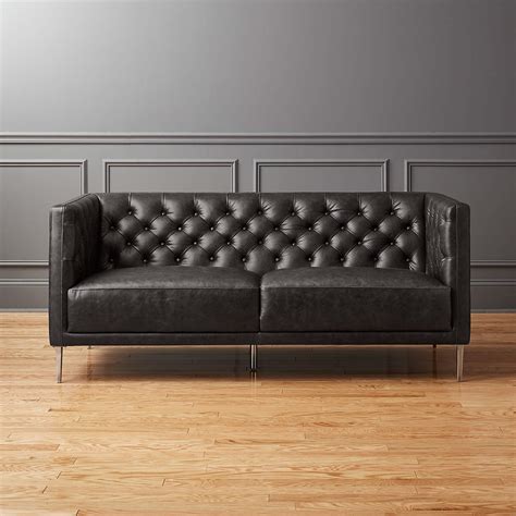 New Tufted Sofa Set Leather For Small Space