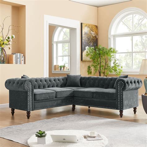 Tufted Sofas Set