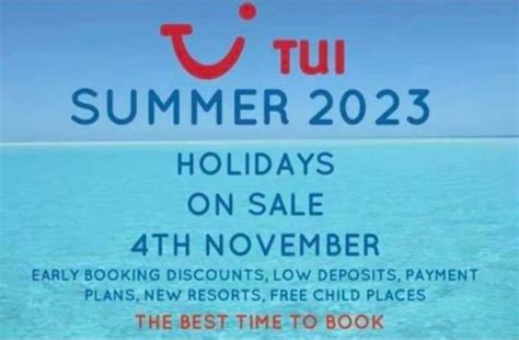 tui 2023 summer holidays