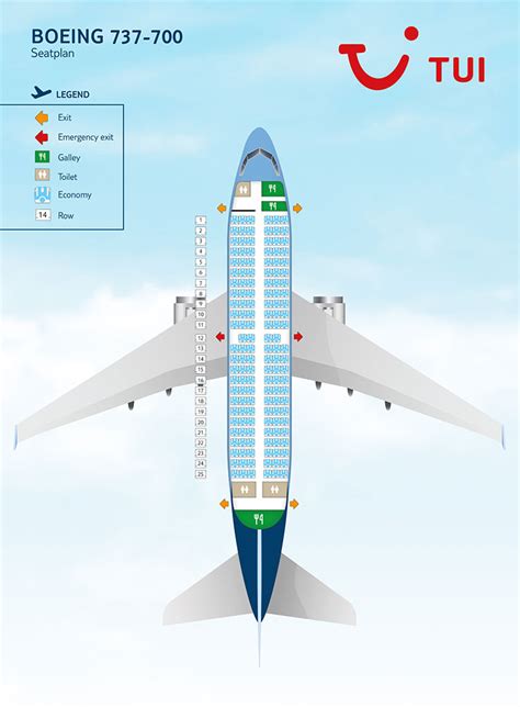 tui boeing 737-800 winglets seating plan