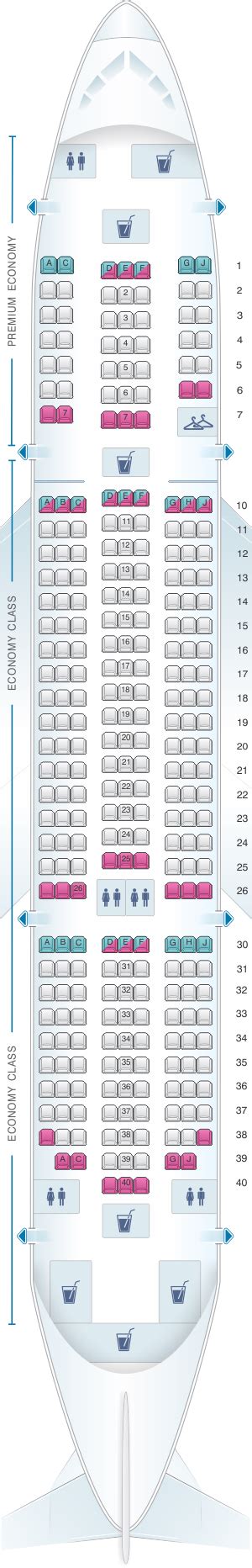 tui boeing 787-8 dreamliner seat plan