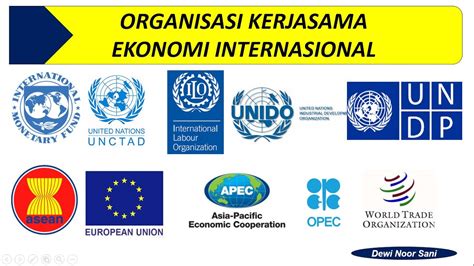 tujuan kerjasama ekonomi internasional