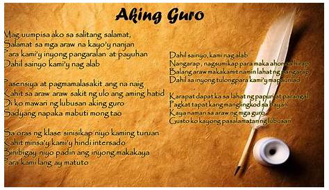 tula para sa guro - philippin news collections