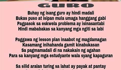 tula tungkol sa pagguhit - Brainly.ph