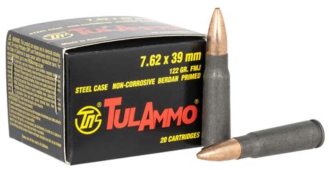 Tulammo Ammo 7 62x39mm 122 Grain Full Metal Jacket Bi 