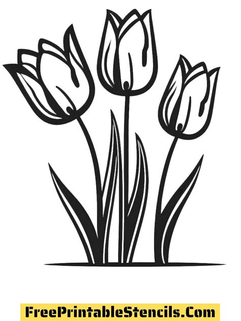 Tulip Stencils Printable
