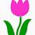tulipano stilizzato da ritagliare
