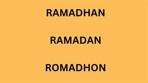 Salam Ramadhan my story