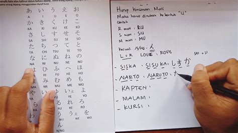 tulisan tangan hiragana in Indonesia
