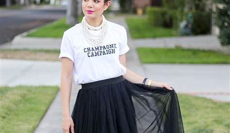 Tulle Skirt Casual Outfit Ideas