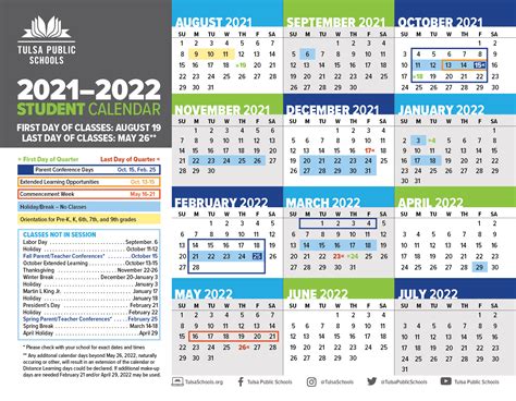 Tulsa Public Schools Calendar 2024-25