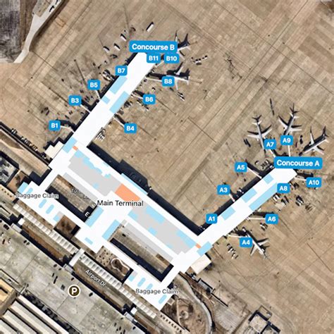 Tulsa Airport Layout