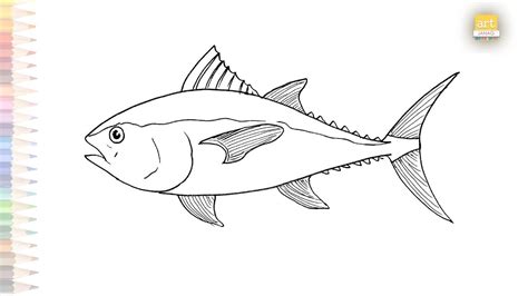 Tuna Fish Easy Drawing