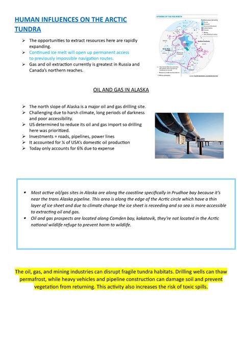 Tundra Human Influences